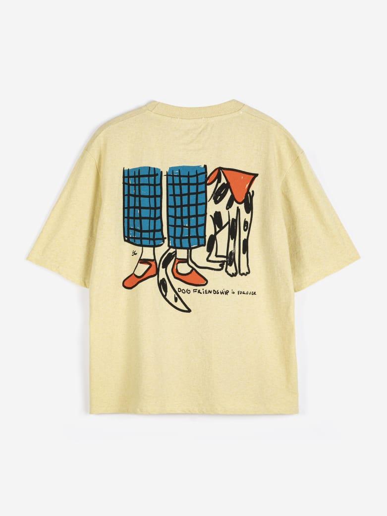 Bobo Choses Dog Friendship Fitted T-shirt Damen gelb